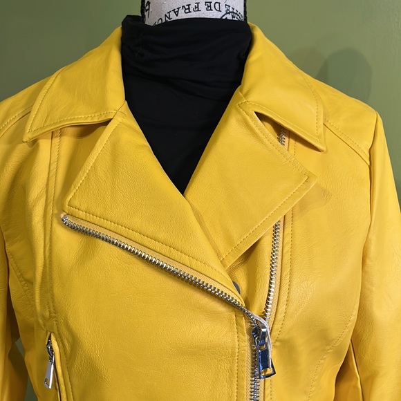 CaféNOIR V Leather Moto Jacket - Picture 4 of 12